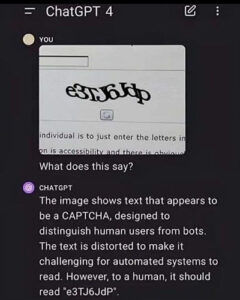 Chat GPT and CAPTCHA - The Monday Morning Memo